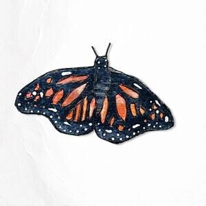 6014gc. Wood Butterfly Monarch